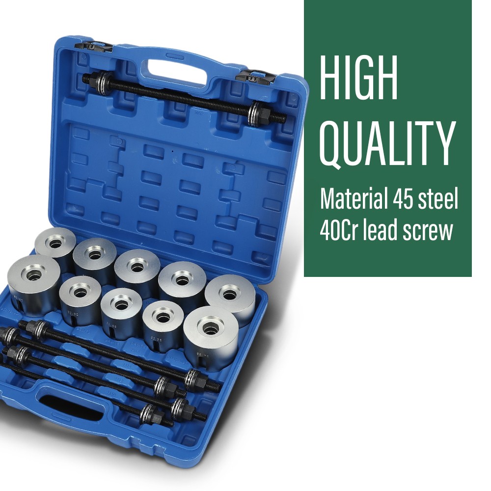 27Pc Universal Press & Pull Sleeve Kit Bush Bearing Removal Insertion Tool Set