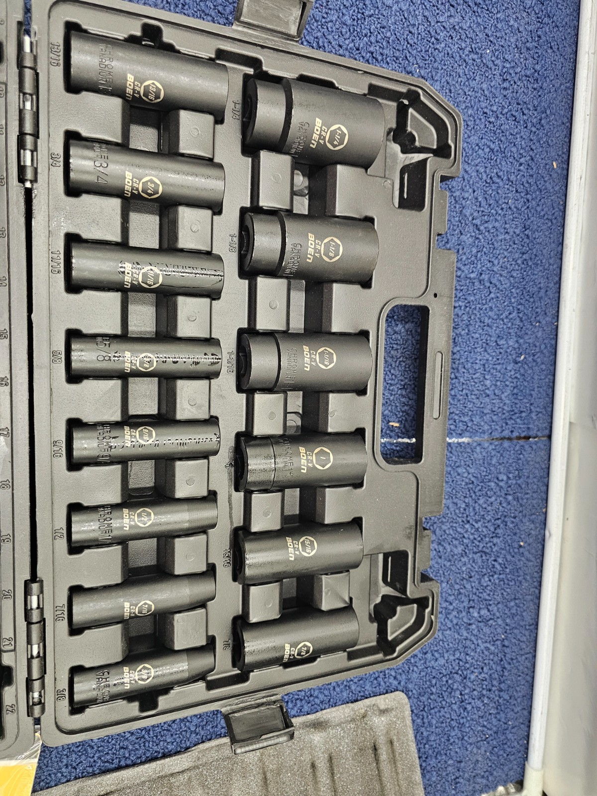 34-Piece BOEN 1/2″ Drive Deep Impact Socket Assembly – MISSING PIECE