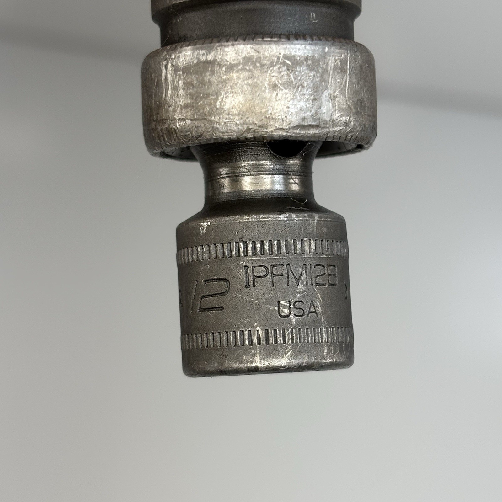 Snap On IPFM12B 3/8 Dr 6Pt Metric 12mm Flank Dr Shallow Swivel Impact Socket USA