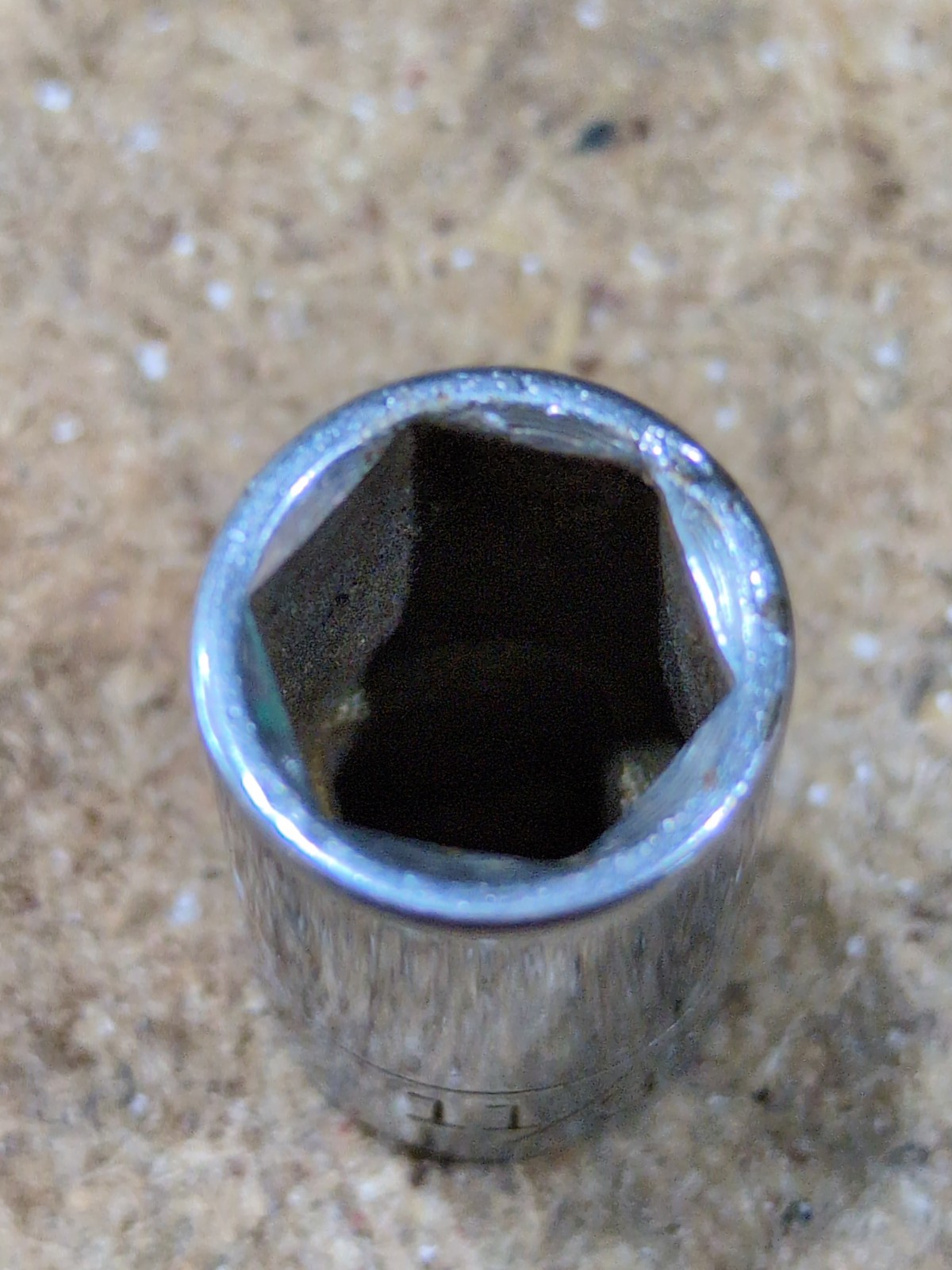 CRAFTSMAN 1/4″ DRIVE 11/32 6 POINT SHALLOW SOCKET -V- 43496 USA