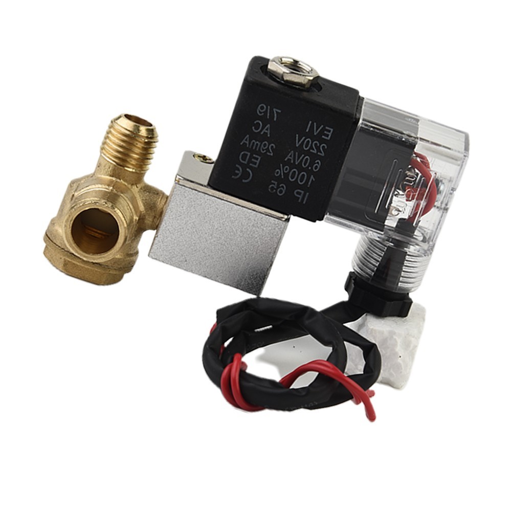 Solenoid Valve Oil-free -10 To 80 °C 1PCS for 2 Way Normally Closed Air Brass