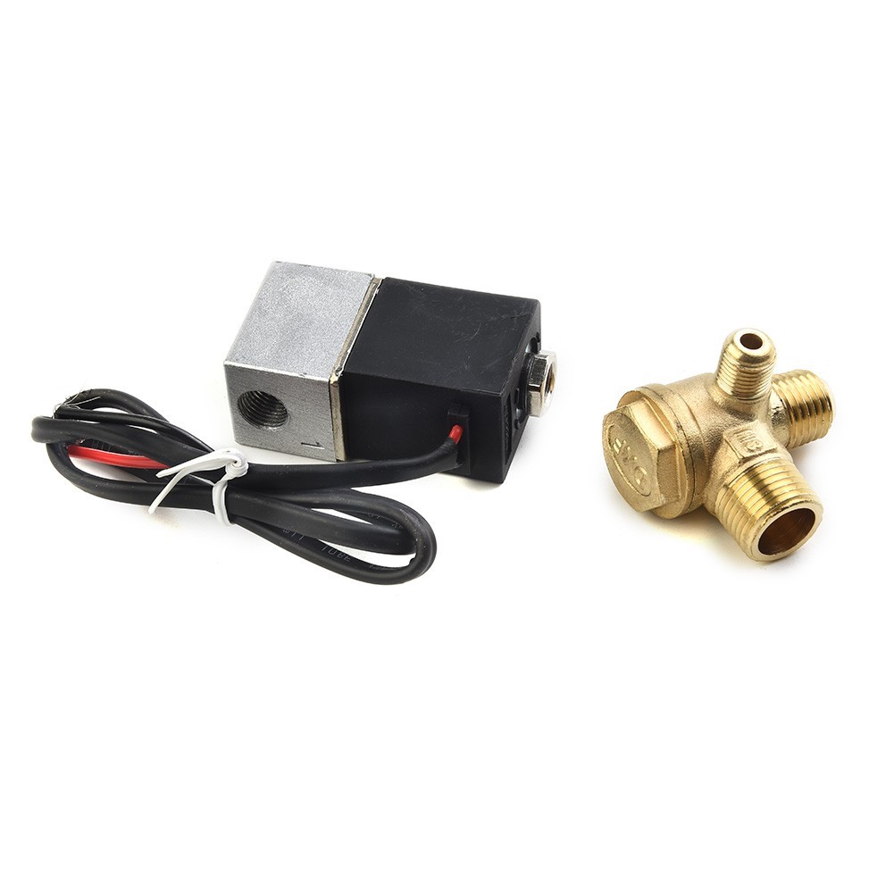 Solenoid Valve Oil-free -10 To 80 °C 1PCS for 2 Way Normally Closed Air Brass