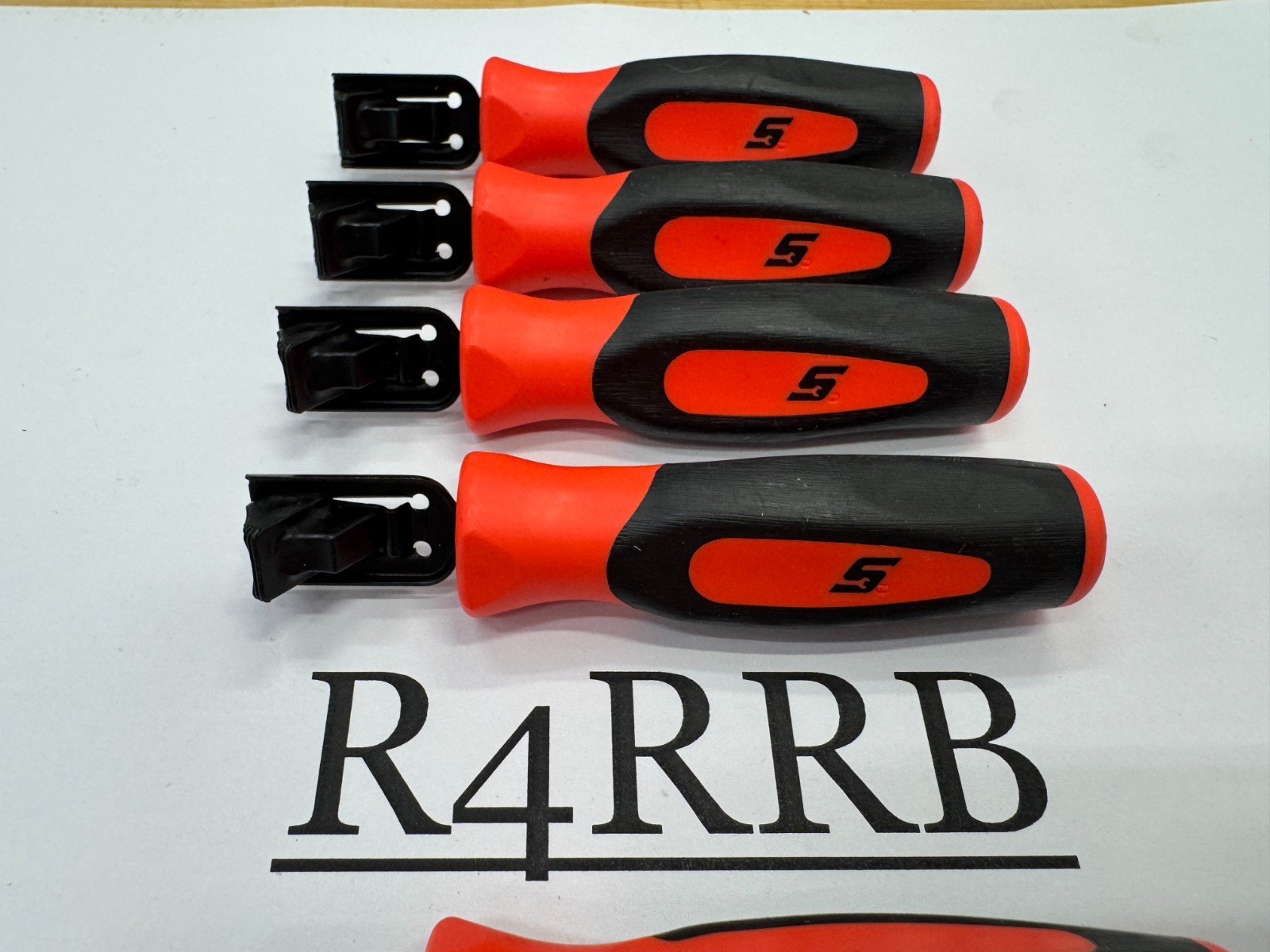 Snap-on Tools USA NEW ORANGE Soft Grip Feeler Gauge Holders LOT SET FB336-1Ox5
