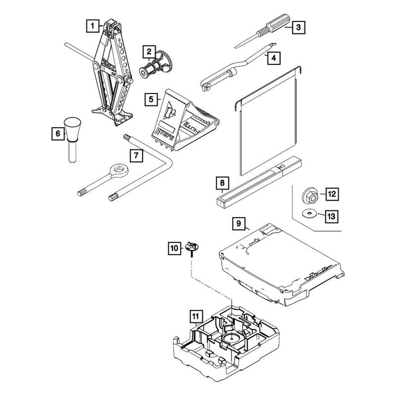 Fiat 68311997AA Wheel Lug Wrench