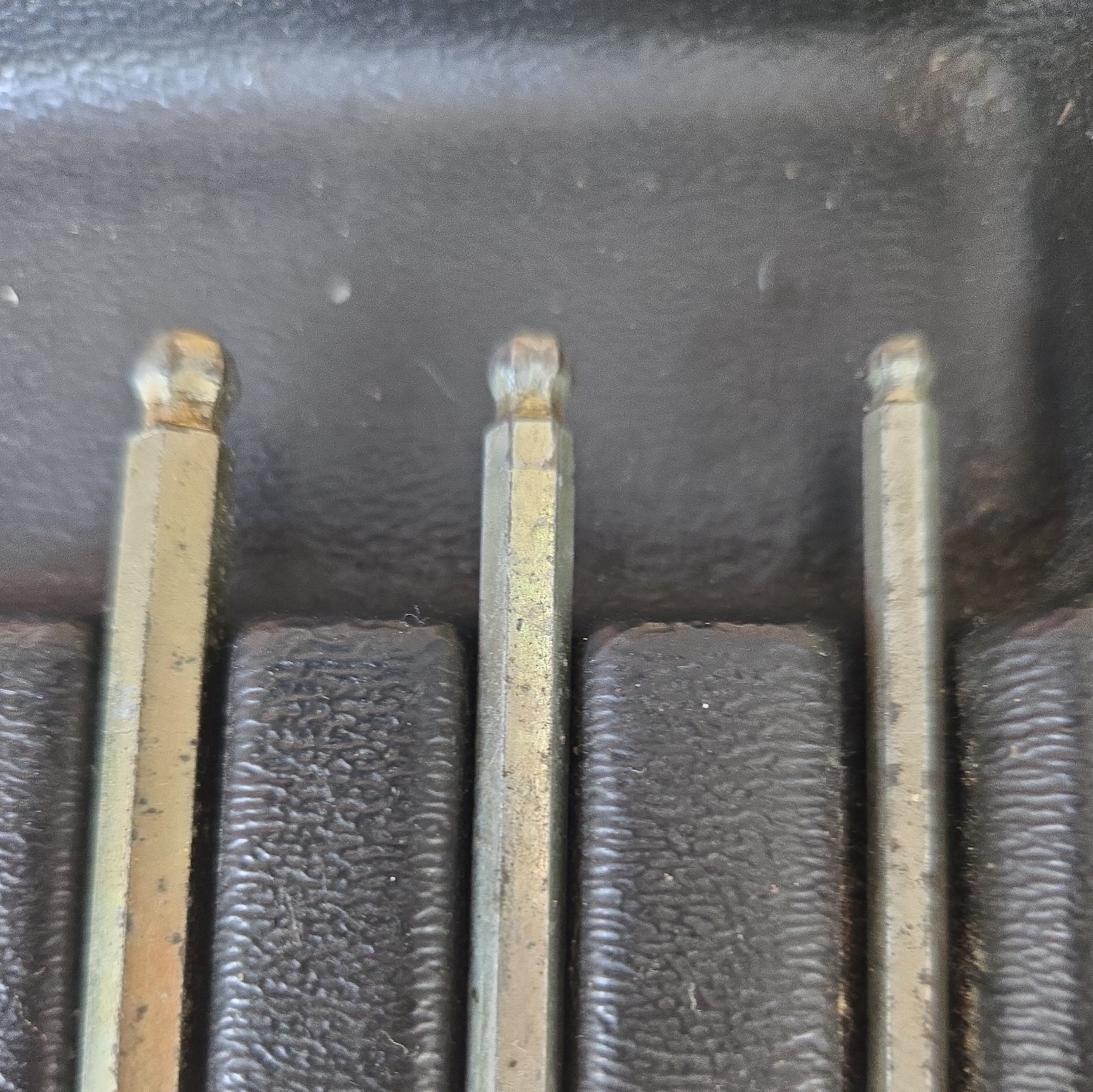 Snap-on 206EFABLM 6pc 3/8” Dr Metric Long Ball Hex Bit Socket Set 4mm-10mm Used
