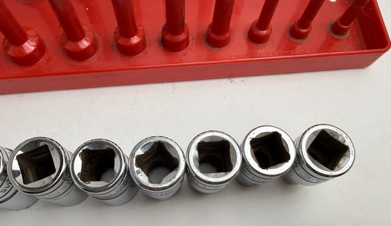 Snap-on Tools USA 14pc 1/2″ Drive SAE Shallow 12pt Socket Set