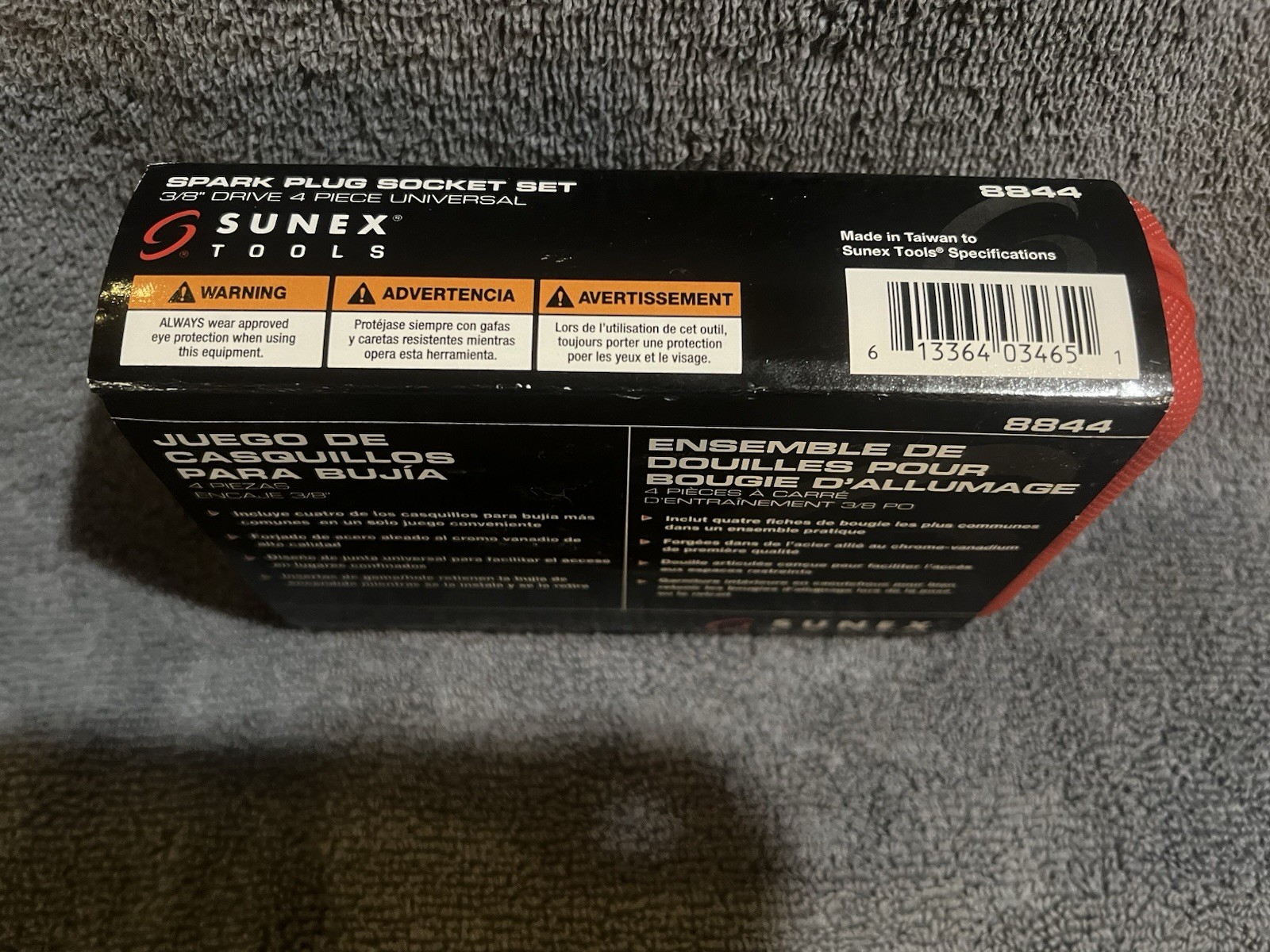 4 PC Universal Spark Plug Socket Set 3/8″ DR Sunex 8844 – 9/16″ 5/8″ 3/4″ 13/16″