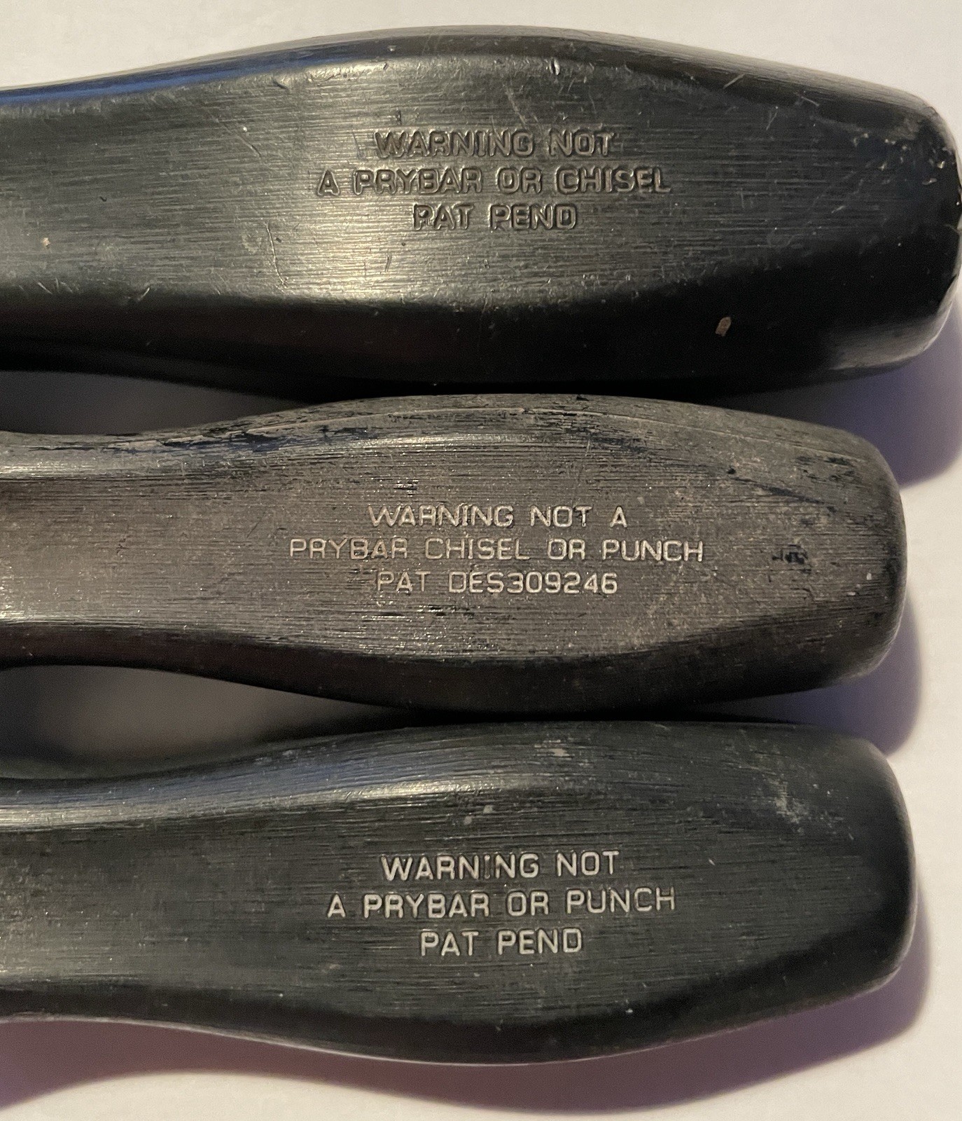 Vintage Snap-On Screwdrivers – Black Handle Lot Of 3 USA SDDP31, SDD2, SDD4