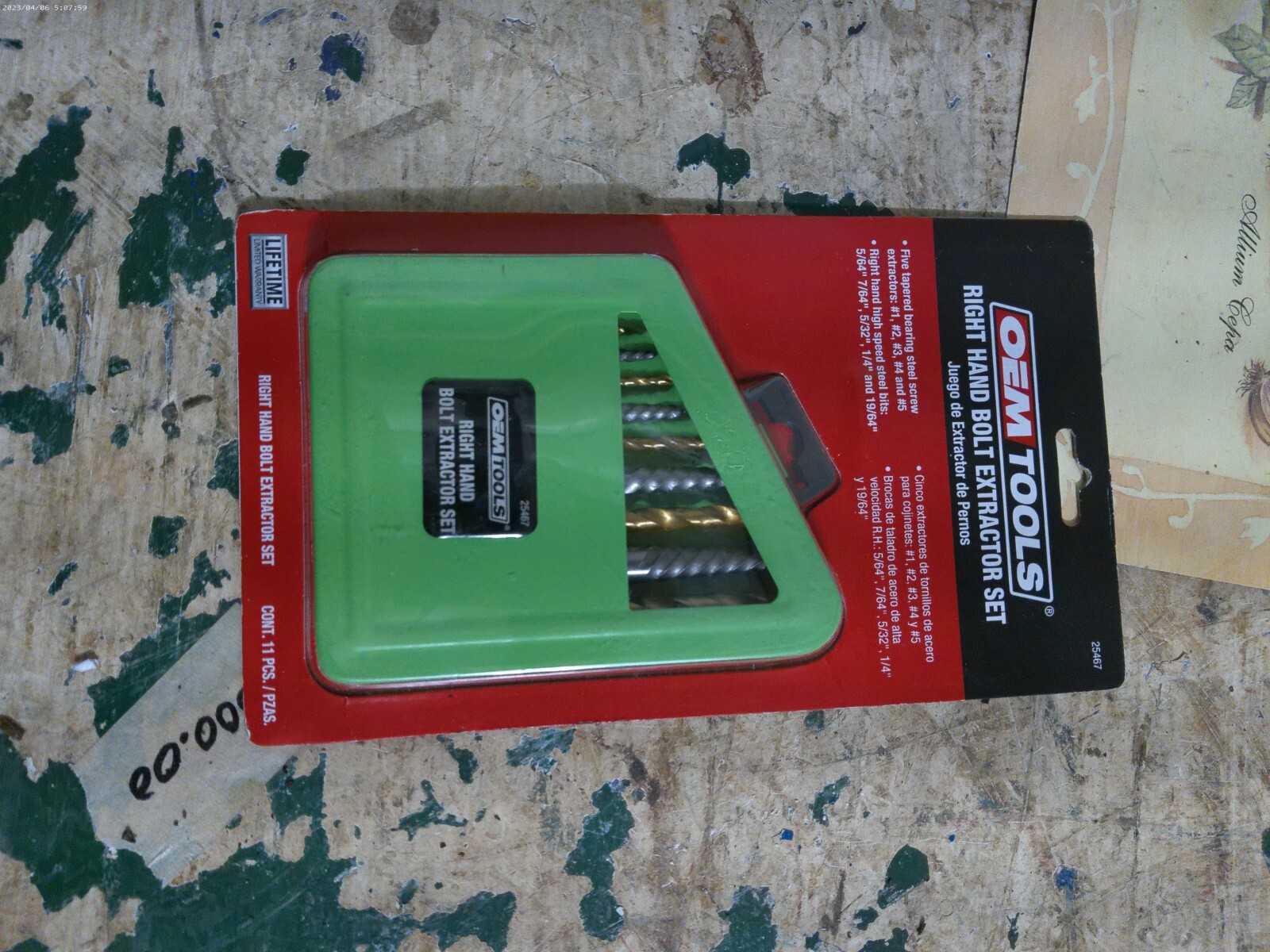 OEM TOOLS RIGHT HAND DRILL BIT SCREW EXTRACTOR SET RH Drill Bits New 11 piece