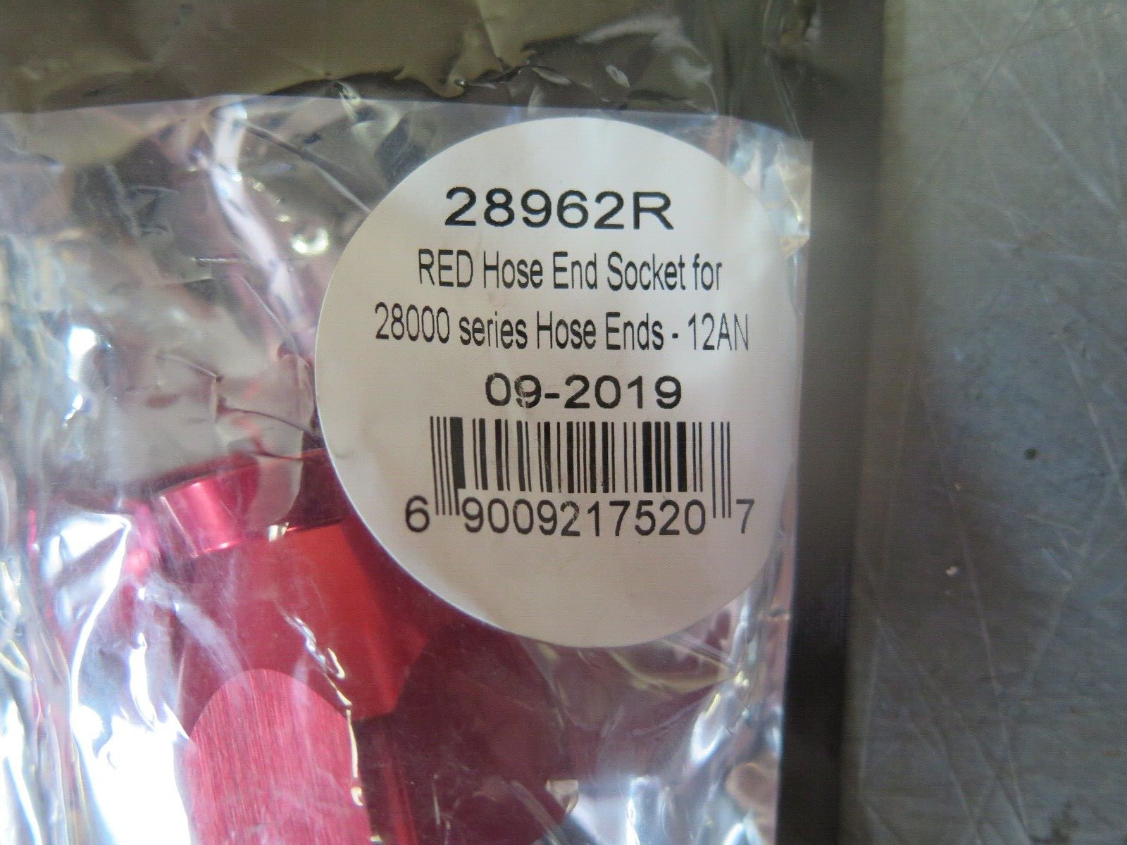 Vibrant Performance 28962R Hose End Socket 12AN Red (3D1-3-1)