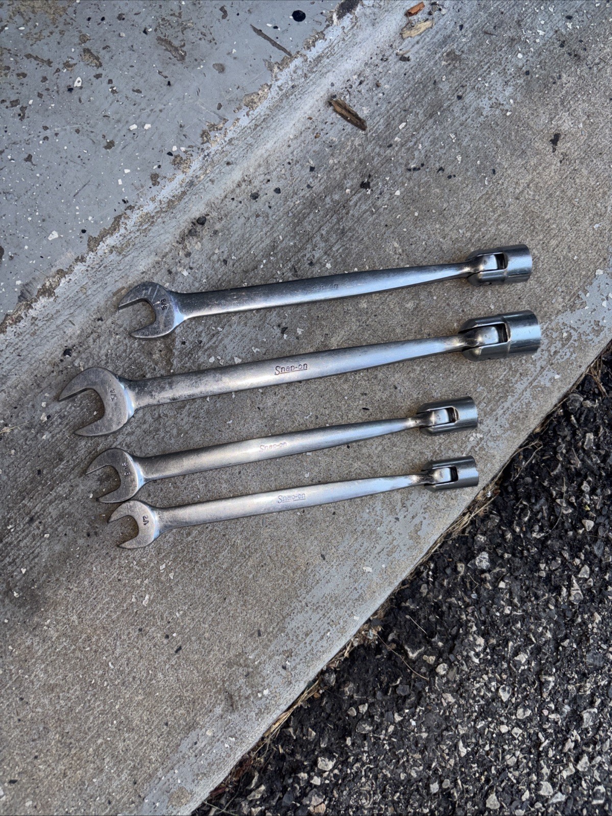 Lot 4 Snap On Tools OH2o OH24 OH18 OH20Alignment Wrenches 3/4 5/8 9/16 1/2