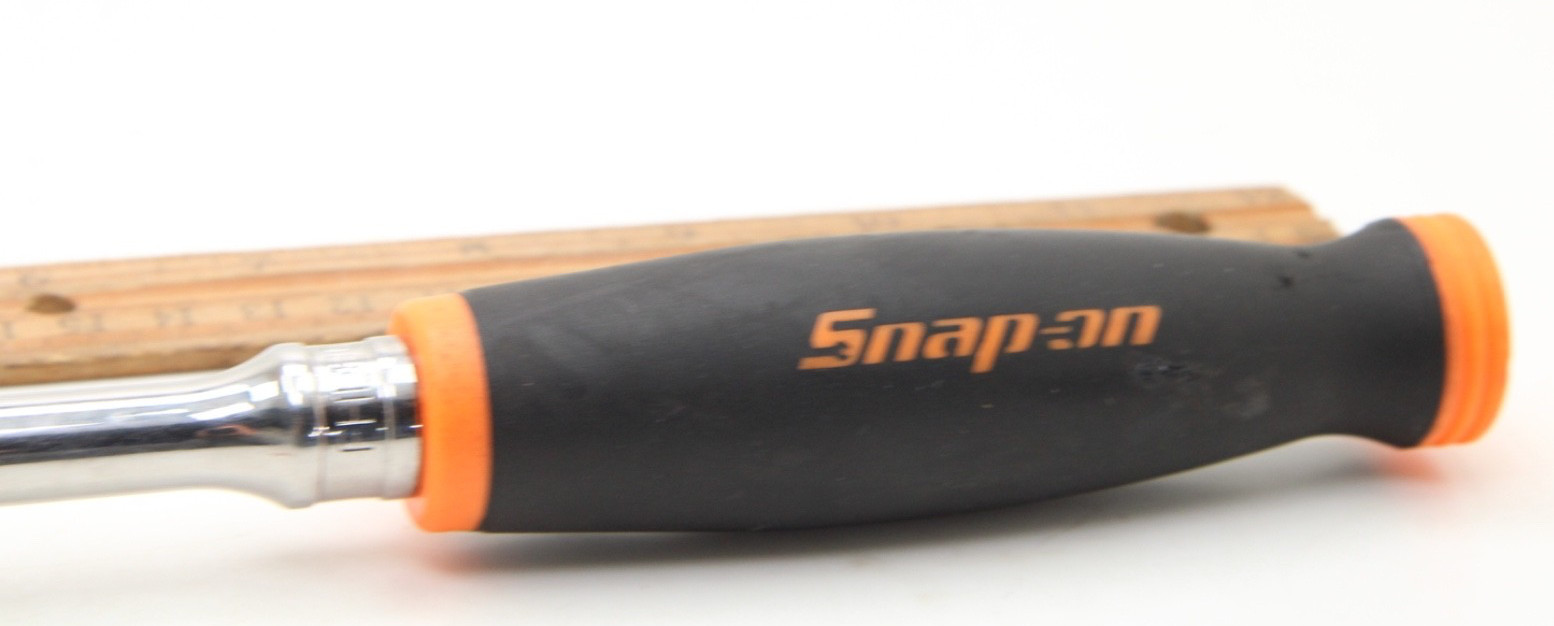 Snap-on FHL80 3/8″ Long-Handle Ratchet 80 Tooth Soft Grip Orange 12.5″ USA