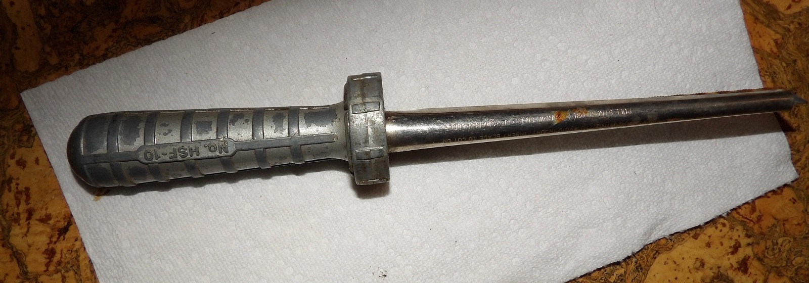Vintage NAPA Hf-10 Confined Space Hacksaw blade handle USA