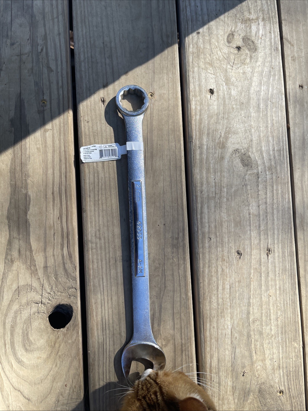 Craftsman Metric MM Combination Wrench 12pt, 27mm – Part # 42933