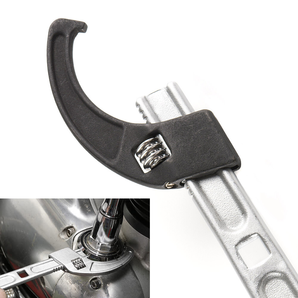 adjustable motorcycle steering stem nut wrench spanner tool