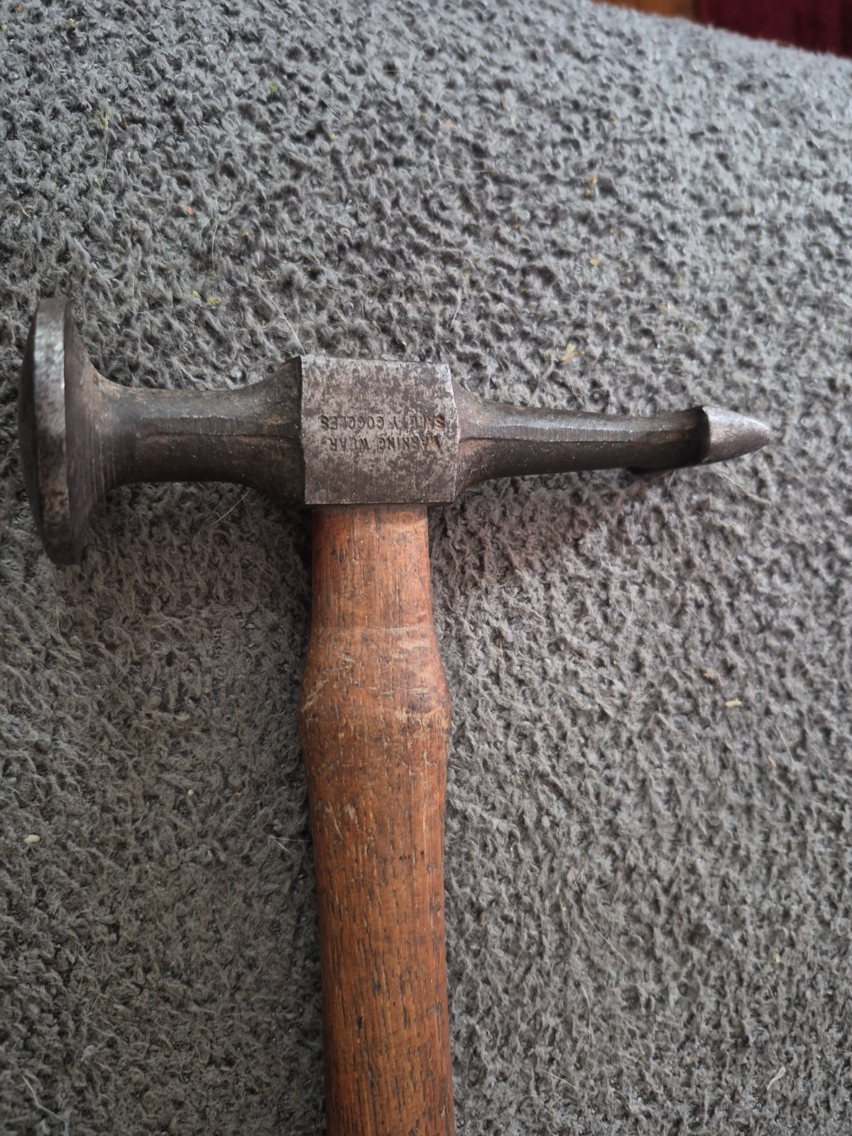 🇺🇸 Snap On Tools Sheet Metal Forming Cross Wide Nose Peen Auto Body Hammer(A)