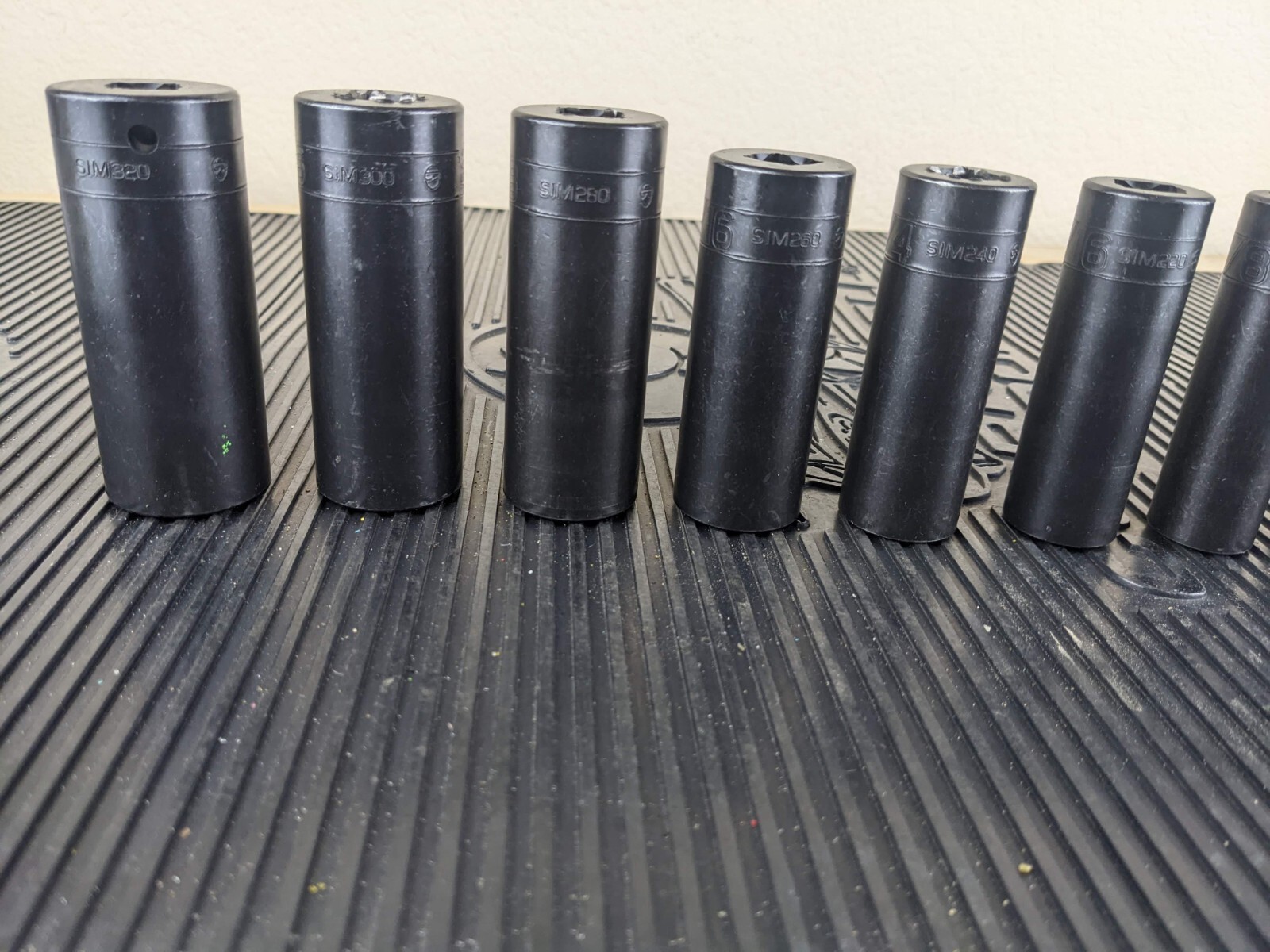 #au626 Snap-on 1/2″ drive 1/2″ thru 1″ 6-point DEEP Impact Socket SET 309SIMYA