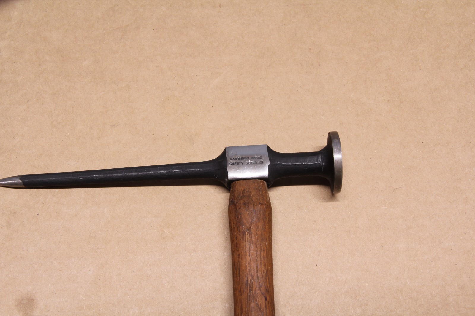 Snap On BF614 Auto Body Long Picking Hammer Round Smooth Face Almost Mint 16-1/2