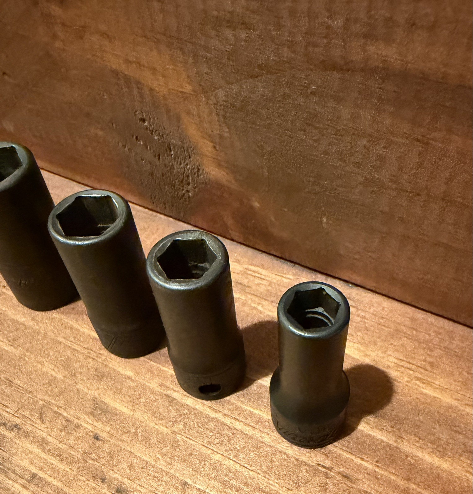 Snap on 3/8” Drive 10Pc 6pt SAE Semi Deep Impact Socket Set 5/16-7/8”, 210IMFSYA
