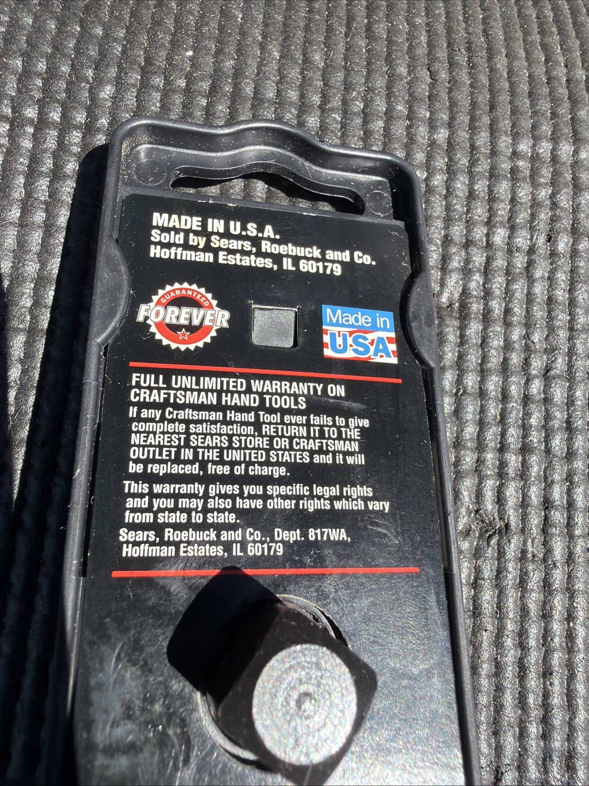 Sexy Sears Craftsman USA Nos 1/2” Drive Ratchet 44809 On Hang Tag