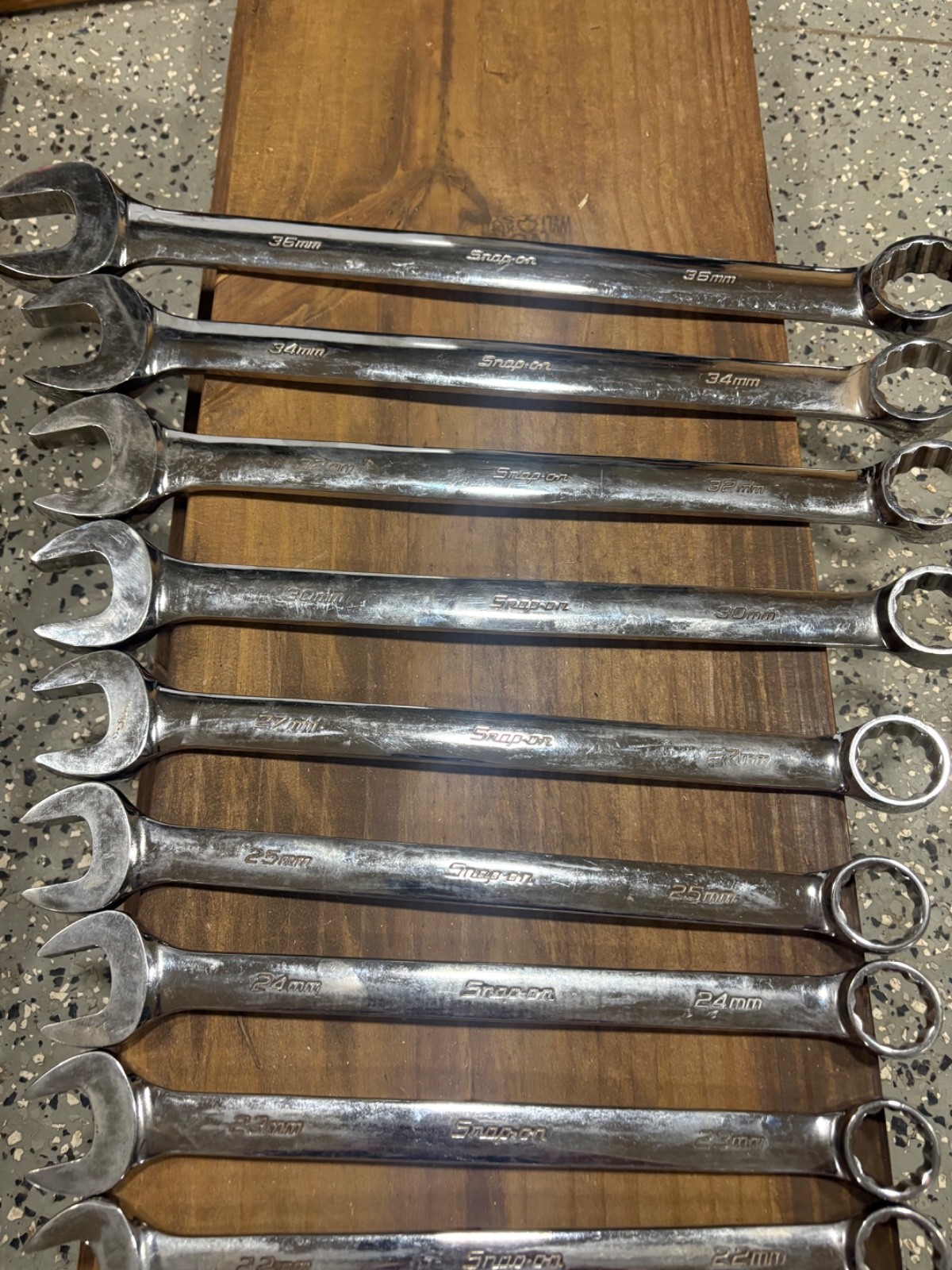 Snap-on OEXM SERIES 23 Piece 8mm-36mm Combination Wrench Set
