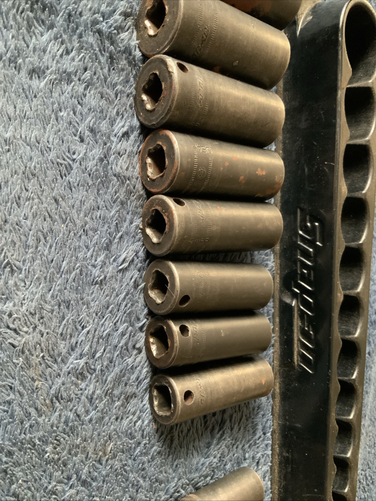 Snap On 3/8” Drive Deep Impact Socket Set, 6pt, 8-12, 14-19, 21, 24mm…miss 13mm…