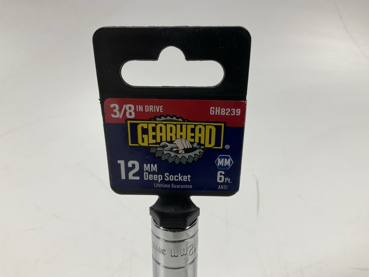 Gearhead GH8239 3/8″ Drive , 12MM Deep Socket, 6 Point