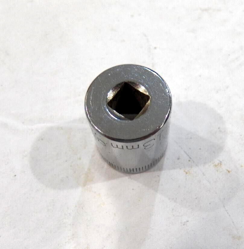 Craftsman 13mm 6-Pt 1/4-Dr Metric Socket Top Knurl #43514 -G- Made in USA