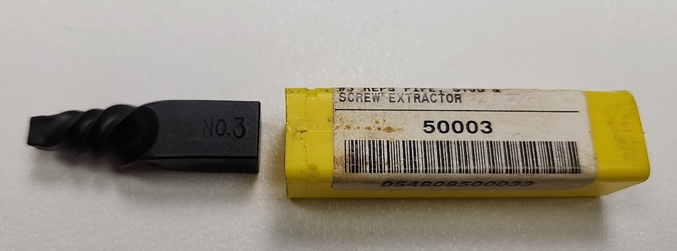 Walton Pipe Stud And Screw Extractors 3 Piece Set Reps #1, #2, #3 New Old Stock