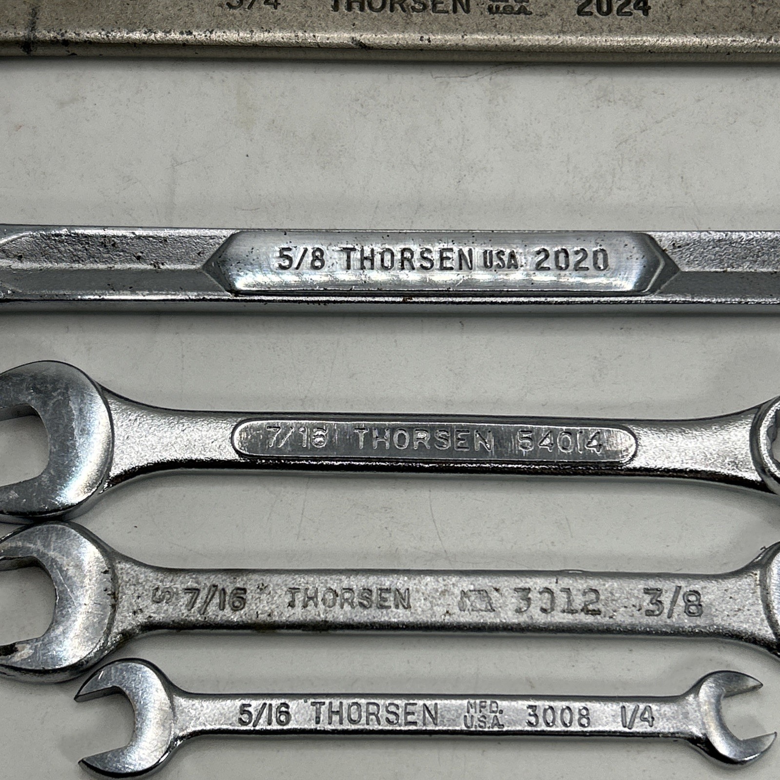 Thorsen 2218 5/8×9/16 Double Box 3/4, 5/8, 7/16 Combo 7/16 3/8, 5/16, 1/4 Wrench