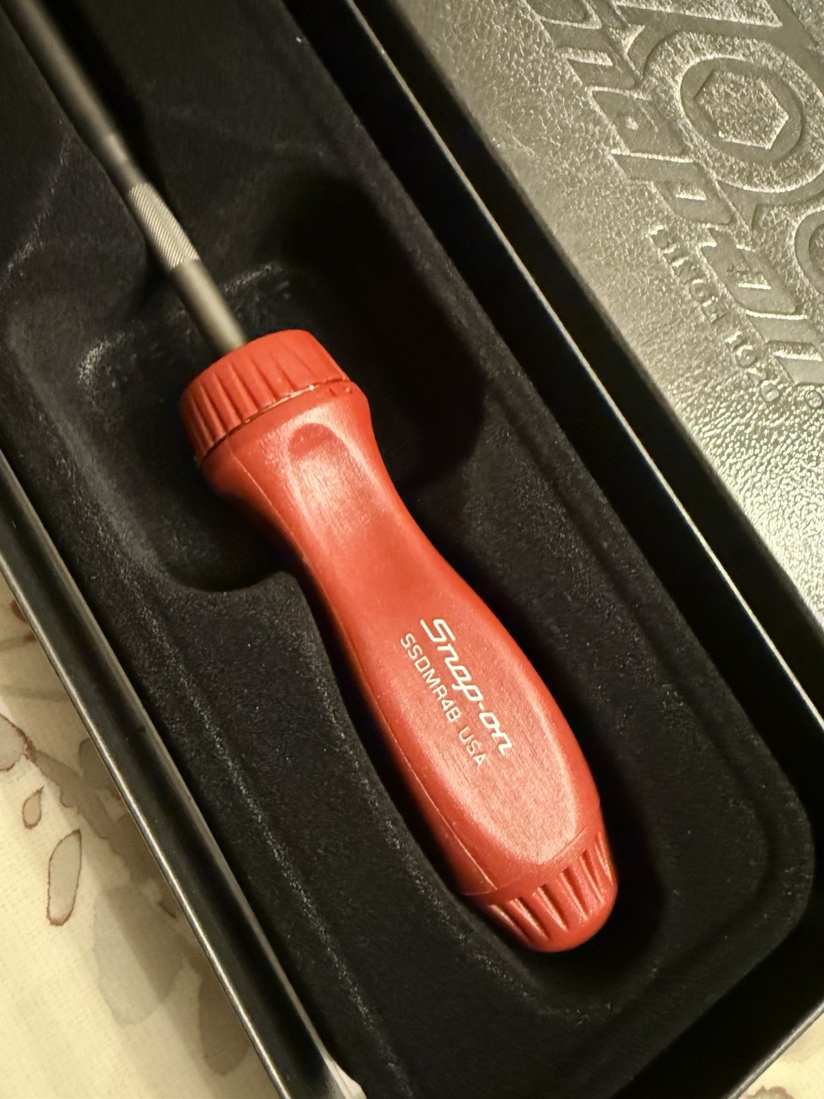 Snap On 100th Anniversary Ratcheting Screwdriver, Part# SSDMR4BANV Like New