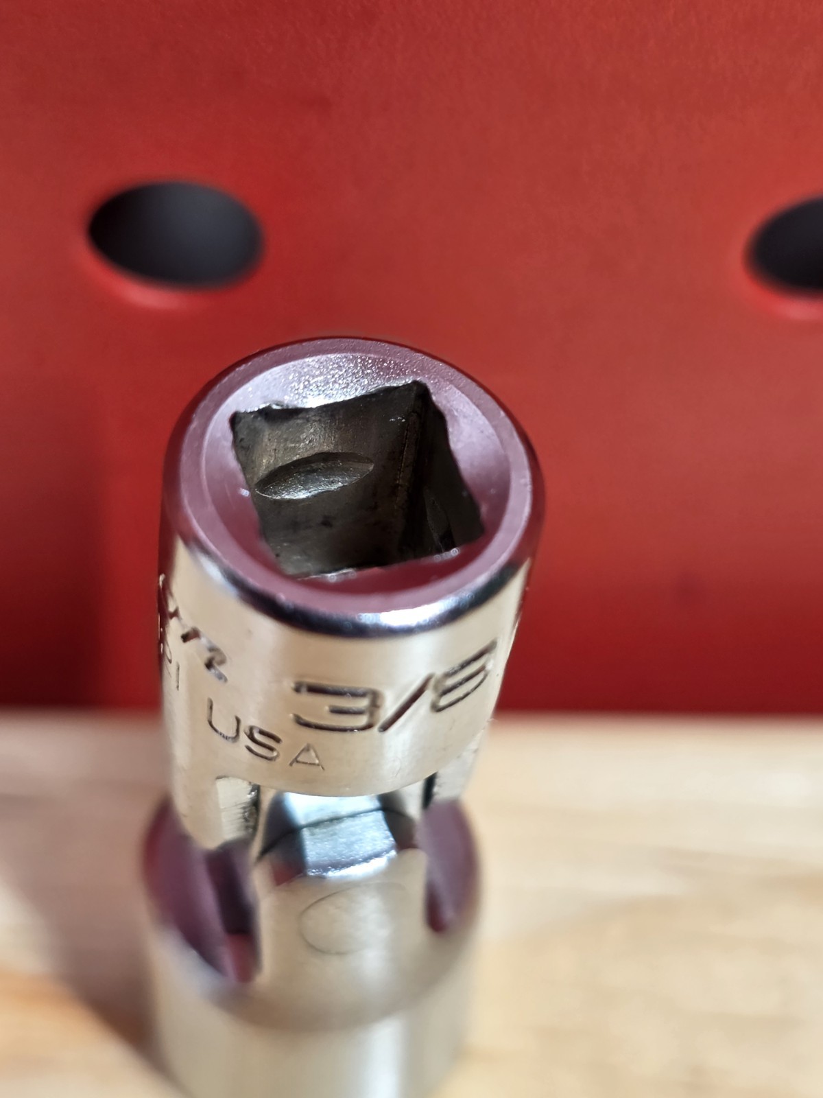 Snap-on TMU121 3/8” SAE 1/4” Drive 12-Point Swivel Wobble Socket USA See Details