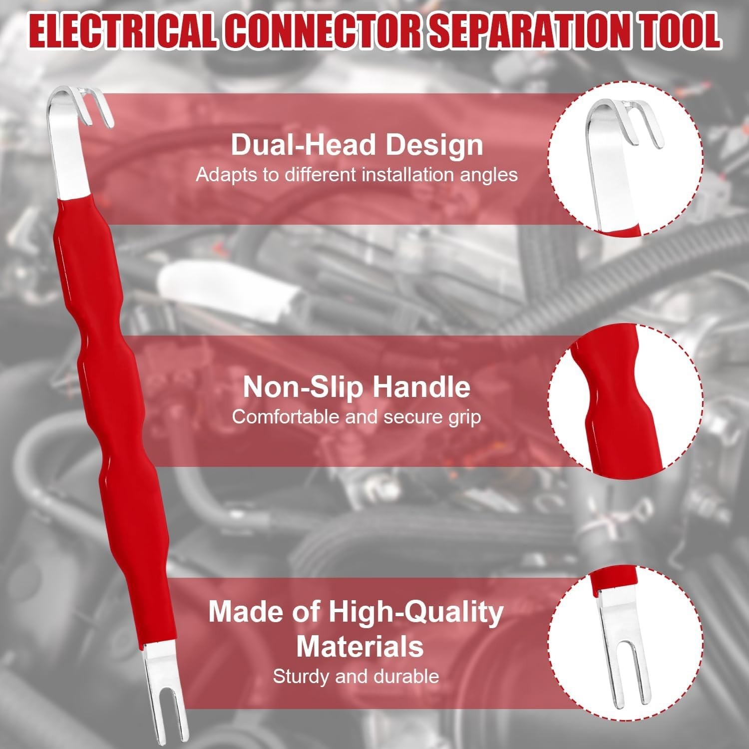 2X Electrical Connector Separator Pliers Non-slip Grip Car Terminal Removal Tool