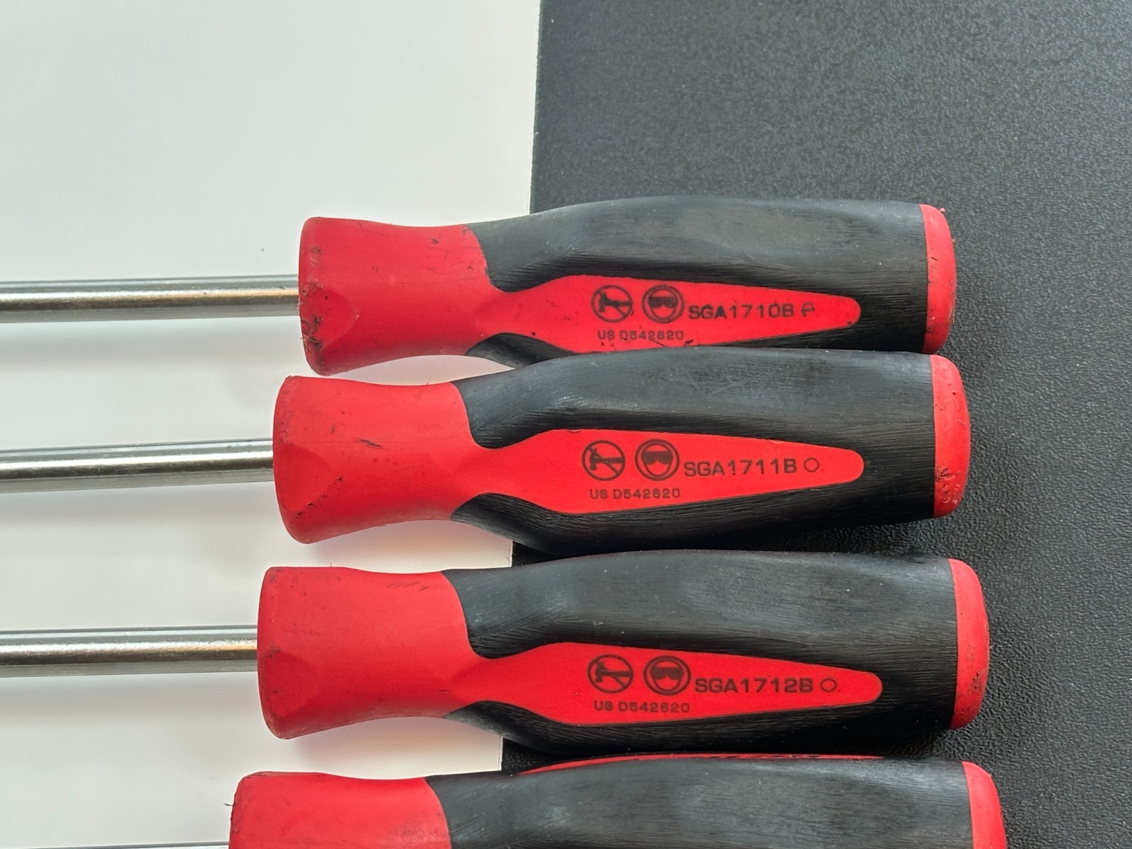 🇺🇸 Snap-on Tools USA RED Soft Soft Grip Radiator Hose Pick Set, 6pc SGRHT6BR