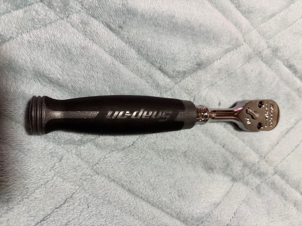 Snap-on FH100 Dark Titanium 3/8″ Drive Soft Grip Ratchet Unused From Japan Rare