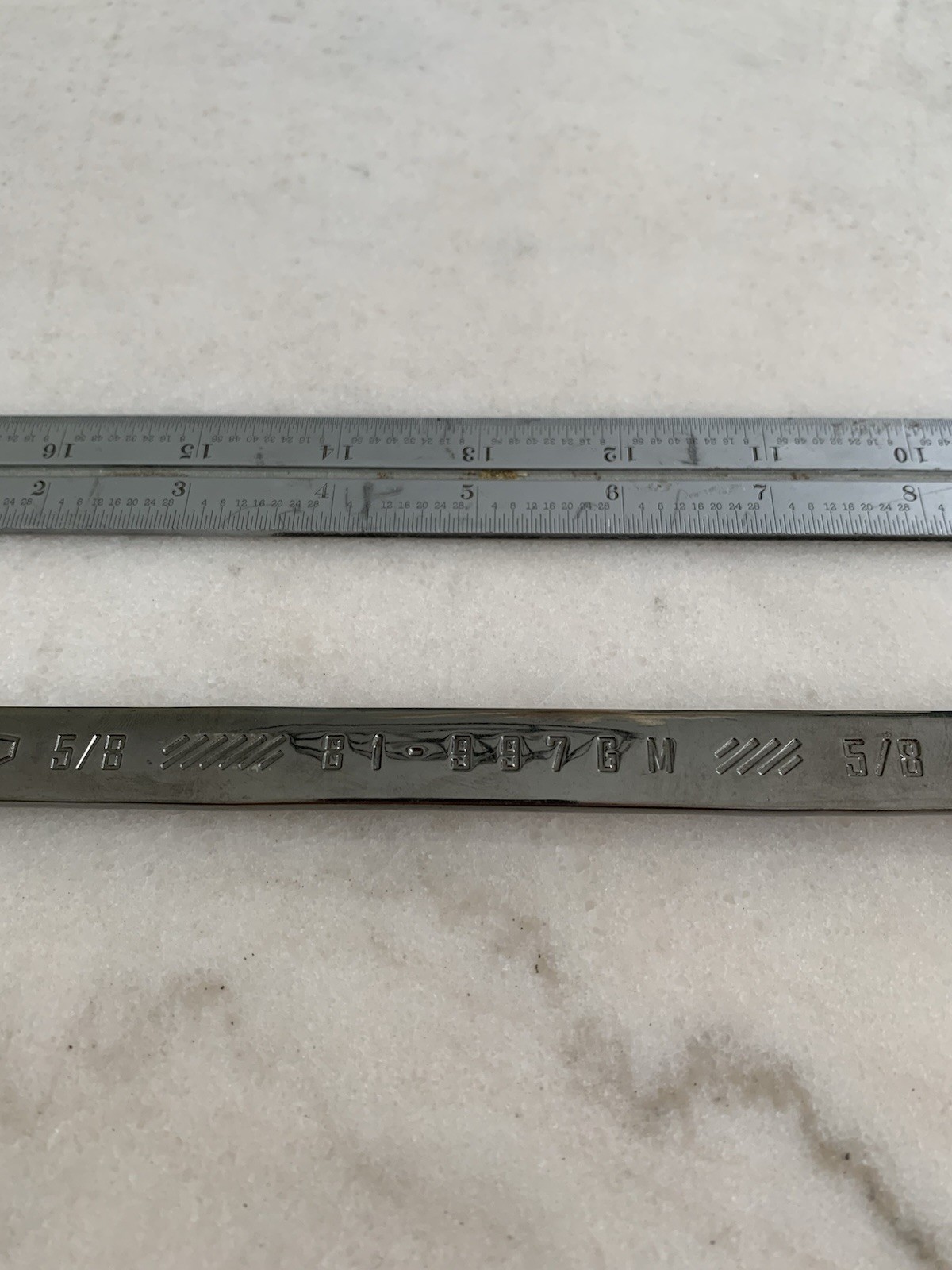 Craftsman 81-997GM 5/8” Gun Metal Chrome Combination Wrench 12 Point USA Made