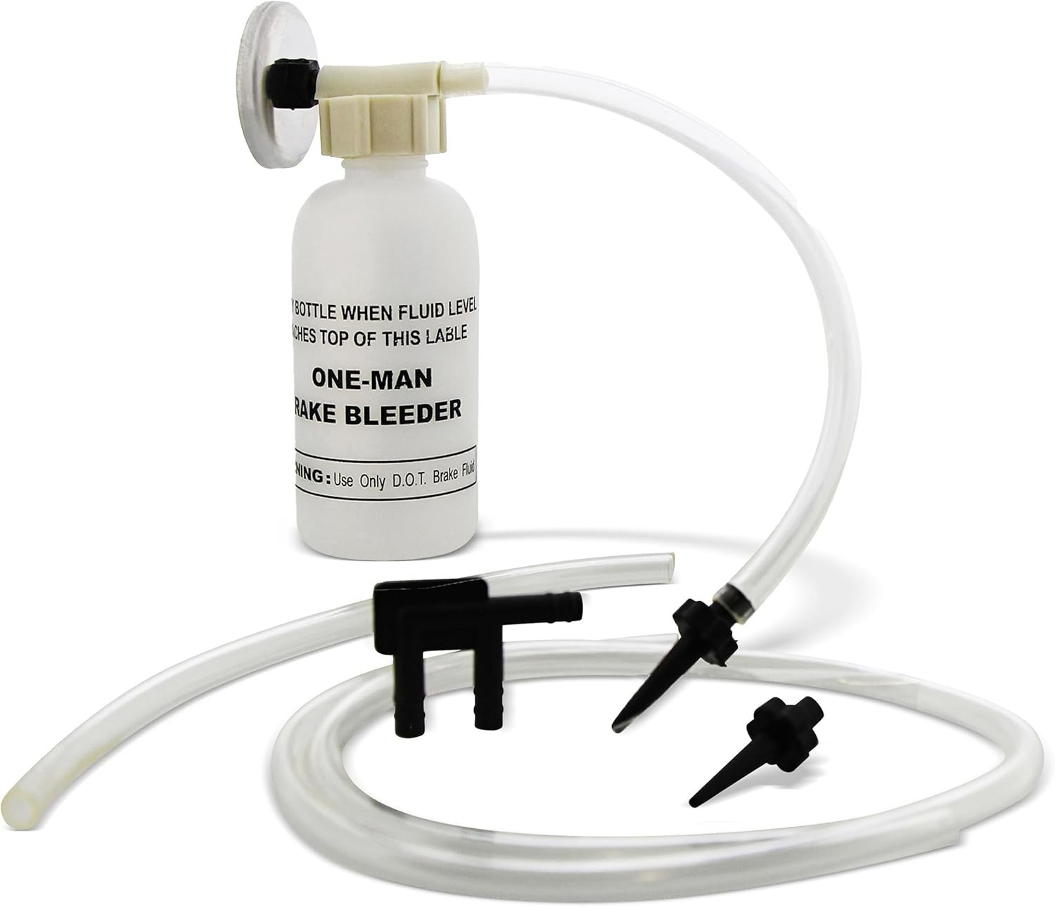 Compact Brake Bleeding Kit – Solo Use Magnetic Bottle for Mess-Free Maintenance