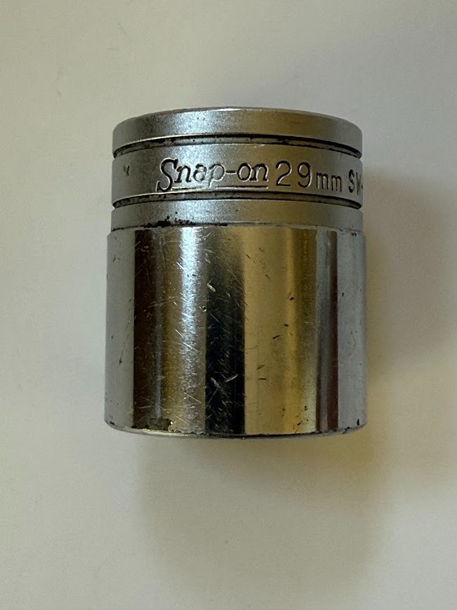 Vintage Snap-On SW-29M Metric 29mm 12 point Shallow Socket 1/2″ Drive