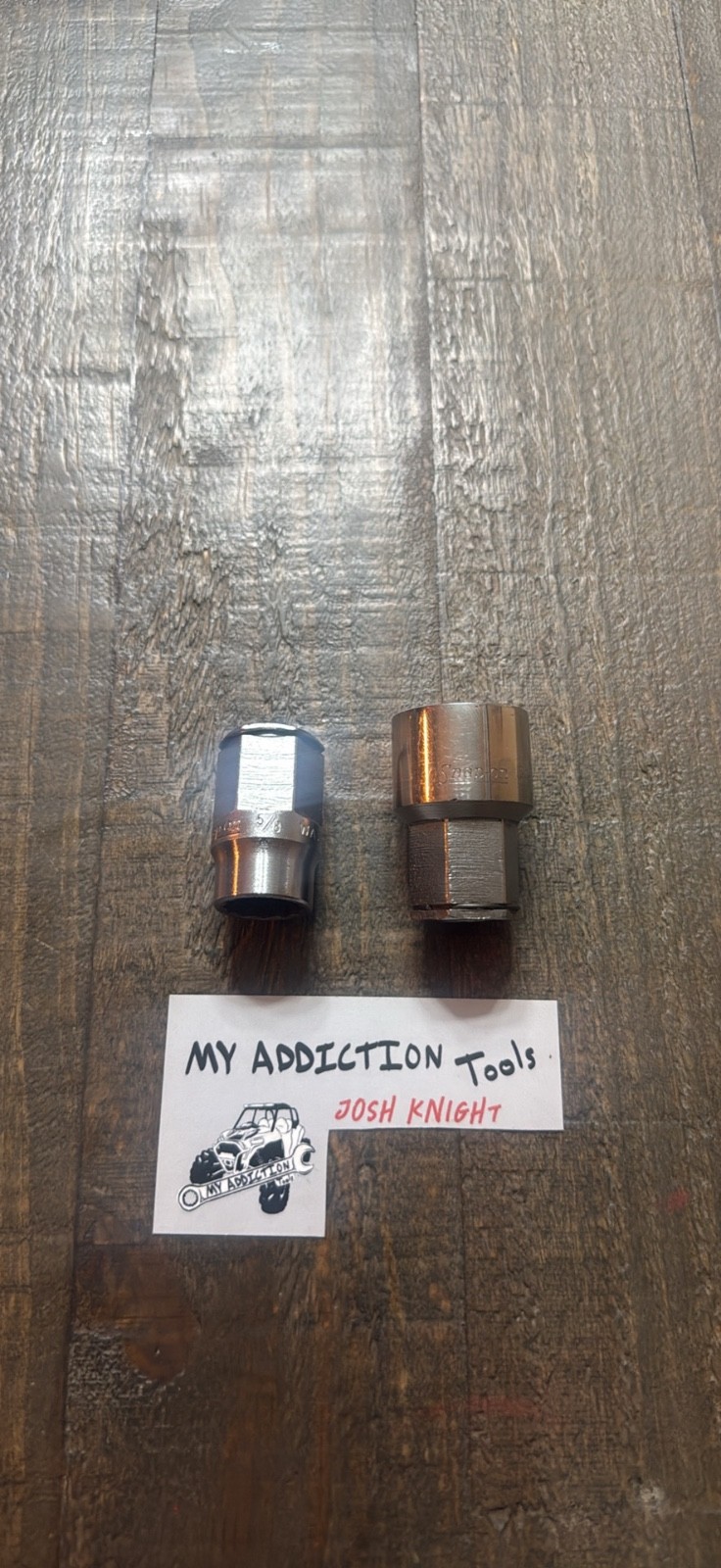 Snap on passthrough sockets no markings great shape price for pair