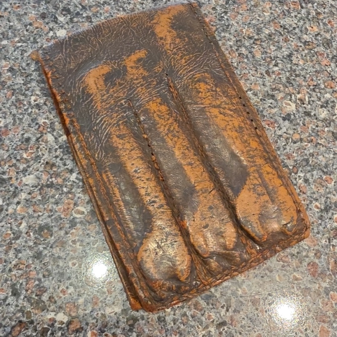 Vtg Cornwell Tools USA 10pc SAE Angle Open-End Wrench Set Pre-War Leather Pouch