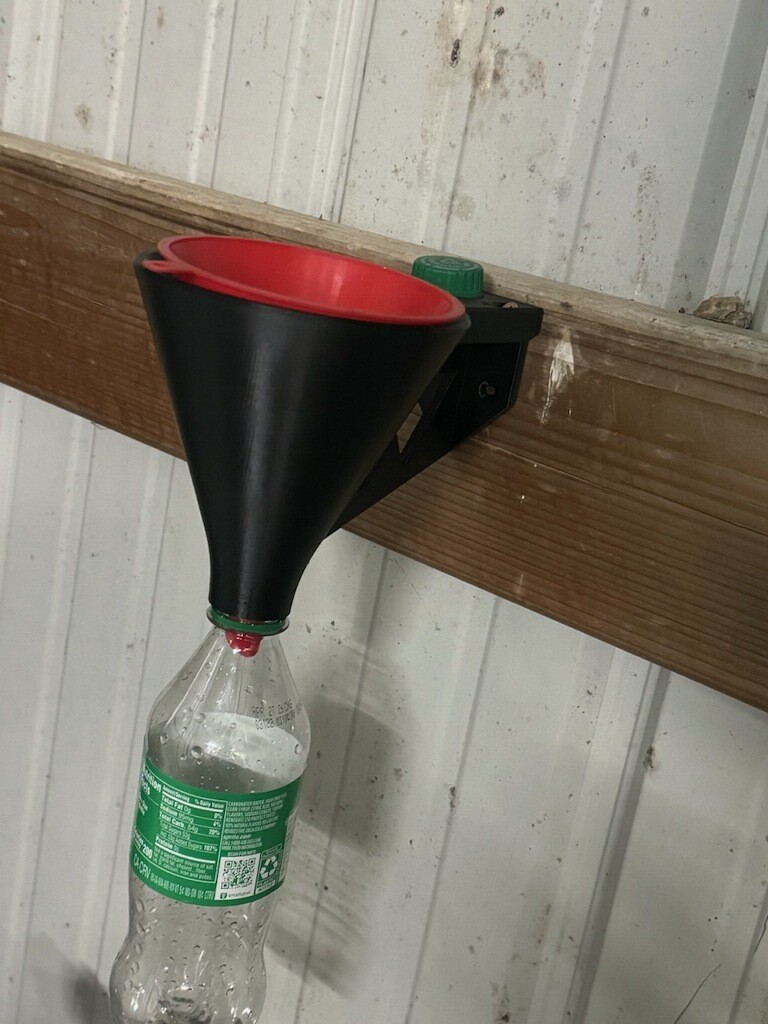Funnel Holder/Drip Catch Can – Wall Mount