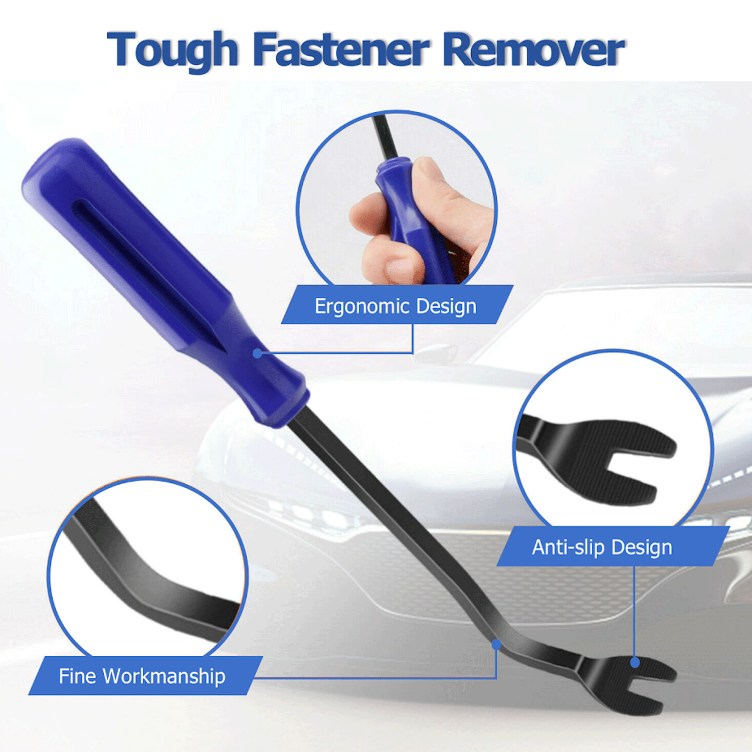12Pcs Car Trim Removal Tool Set Hand Tools Pry Bar Panel Door Interior Clip Kit