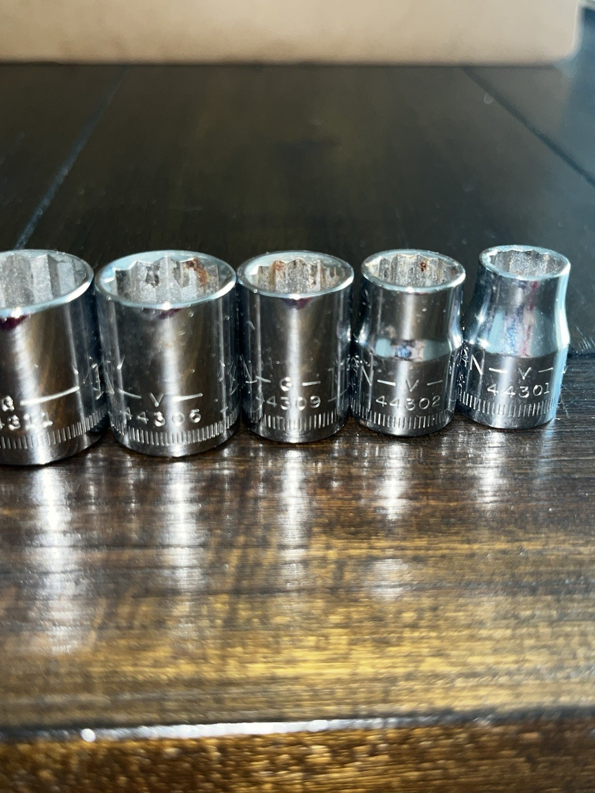 Craftsman 12 Pt Metric Sockets V & G (7) Pieces: 19- 17 – 16 – 14 – 11 – 10 – 9