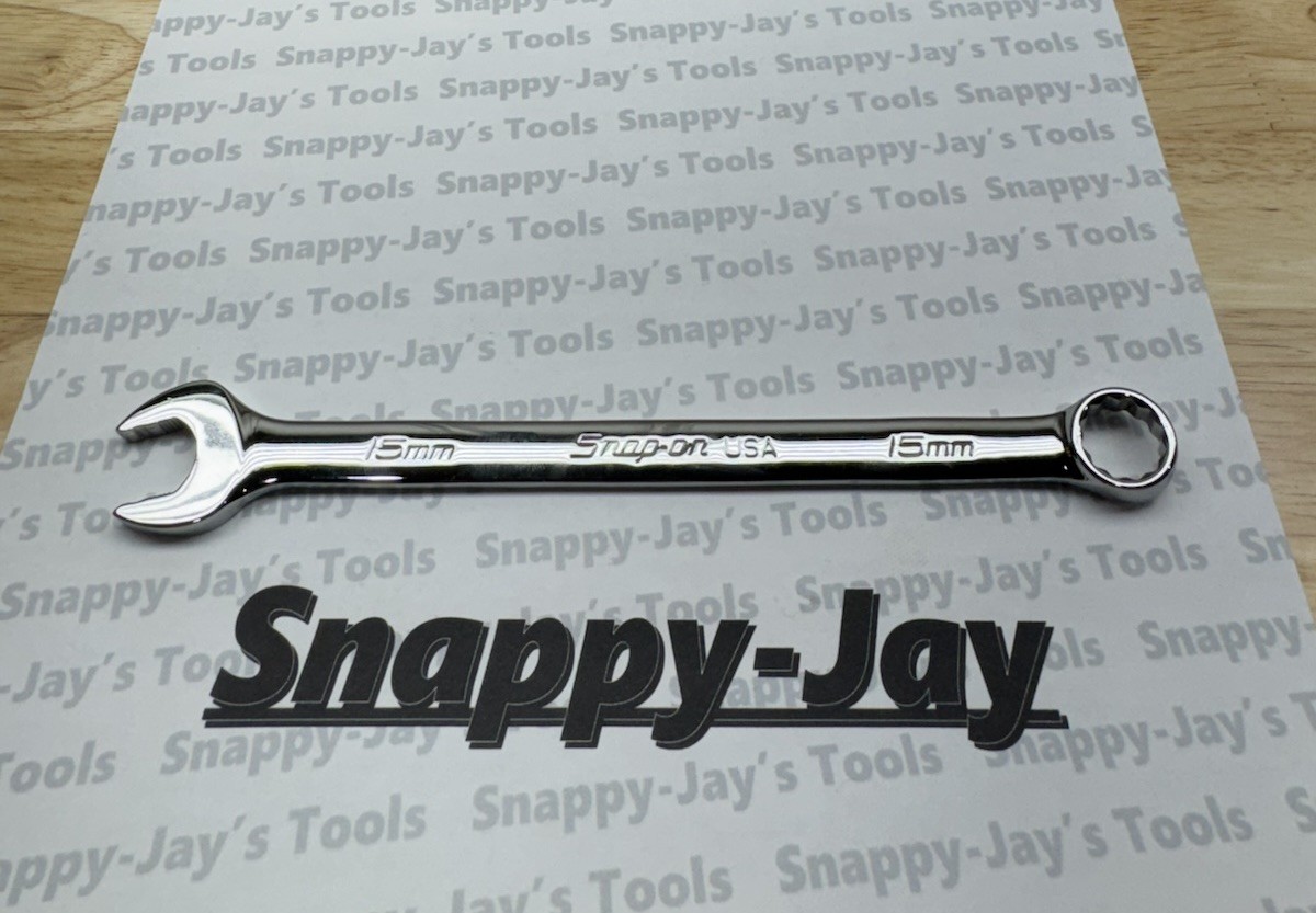Snap-On Tools USA NEW 15mm Metric Flank Drive PLUS Combination Wrench SOEXM15