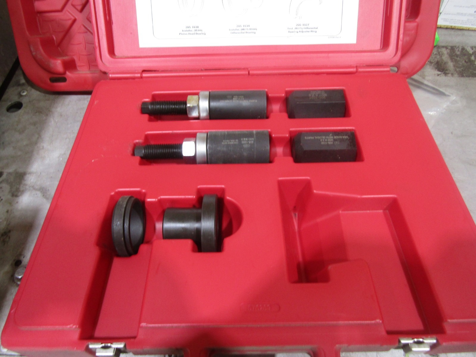 TKIT-2016P1-FL Ford Rotunda Dana axle tool set box 1 of 4 *INCOMPLETE* #210