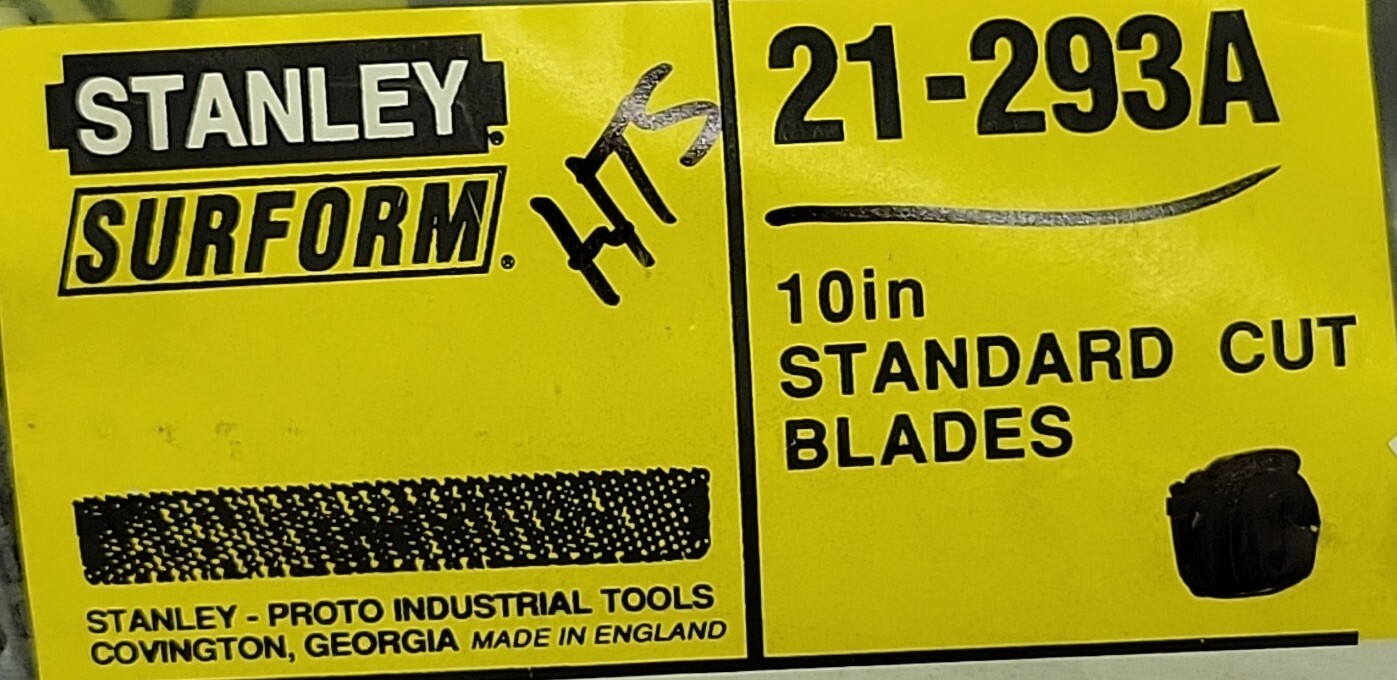 Stanley 10″ Surform Blade Auto Body Repair 21-293 294BC 21-293A For 295 296 285