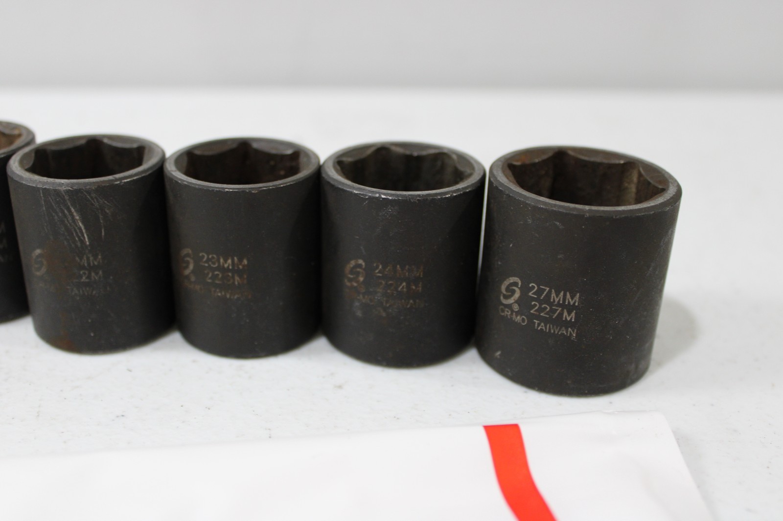 Sunex 14 Pieces SAE shallow Impact Socket Set 3/8 drive