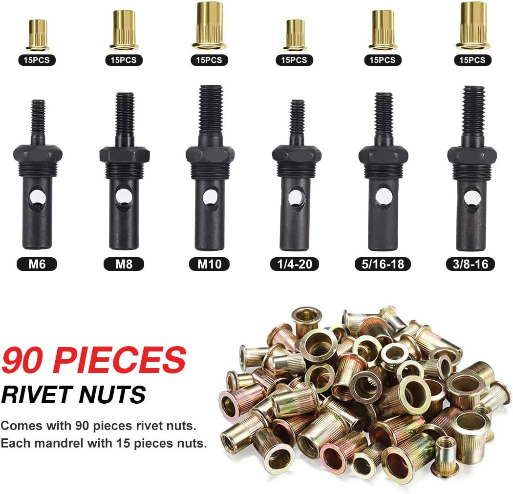 14-inch Rivet Nut Tool, Professional Manual Rivet Nut Installation