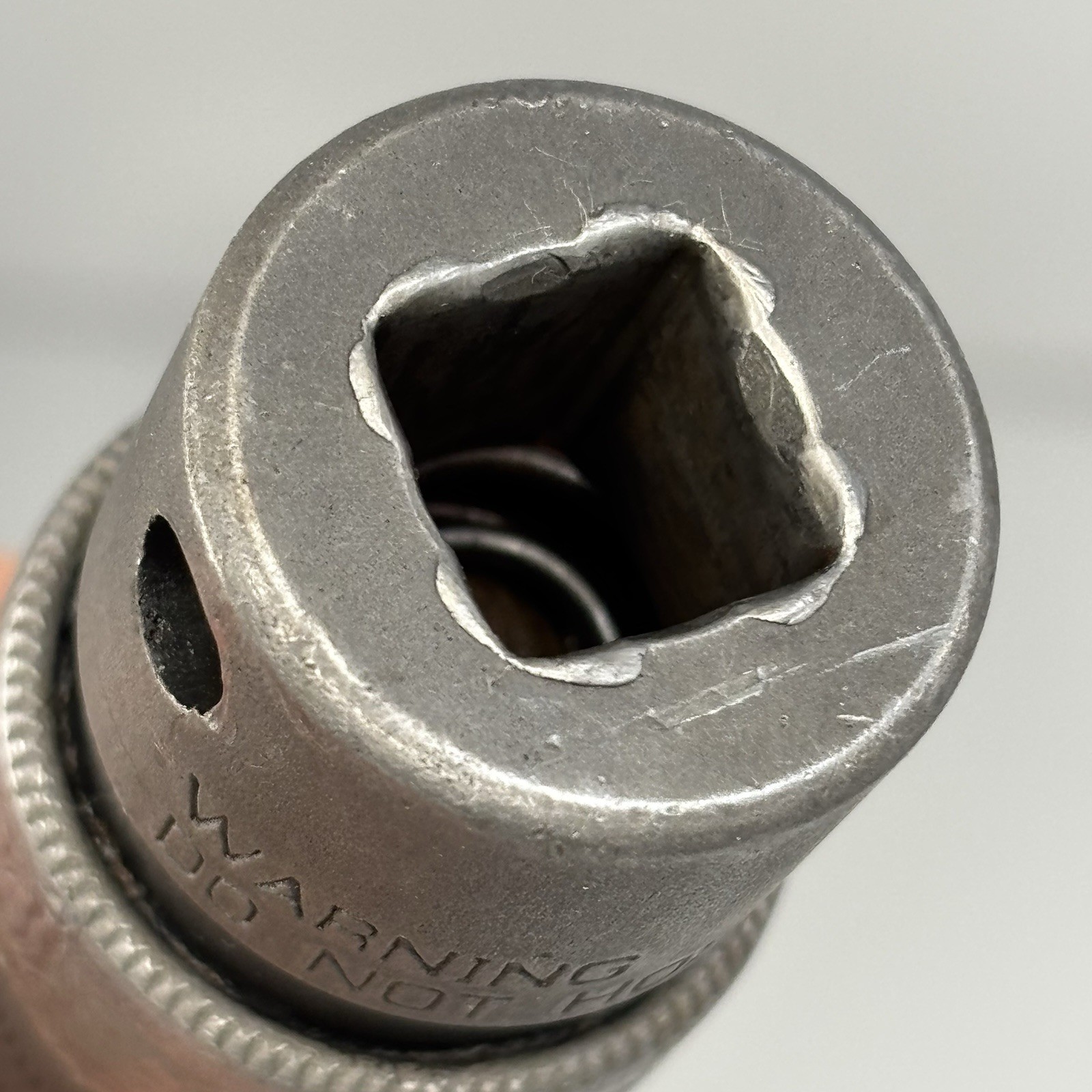 Snap On IPFM12B 3/8 Dr 6Pt Metric 12mm Flank Dr Shallow Swivel Impact Socket USA