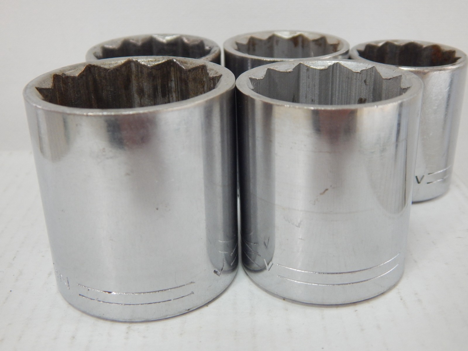 Craftsman shallow socket set SAE 12 Point 1/2″ Drive =V Series 15/16″ To 1-1/4”